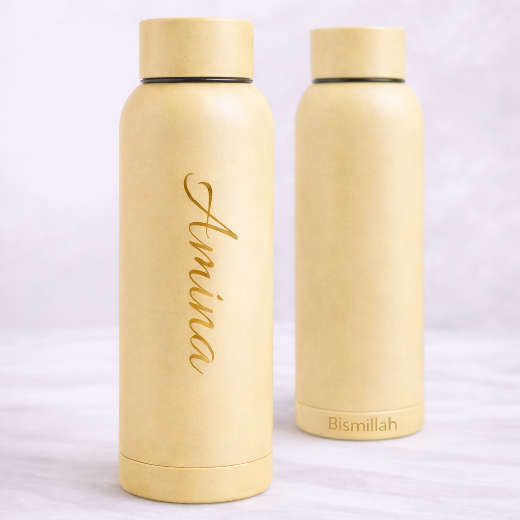 Gepersonaliseerde thermosfles met naam en Bismillah