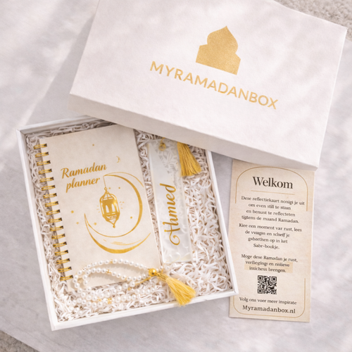 Ramadan cadeau – Myramadanbox® Tazkiyah Reflectie met luxe Ramadan planner.