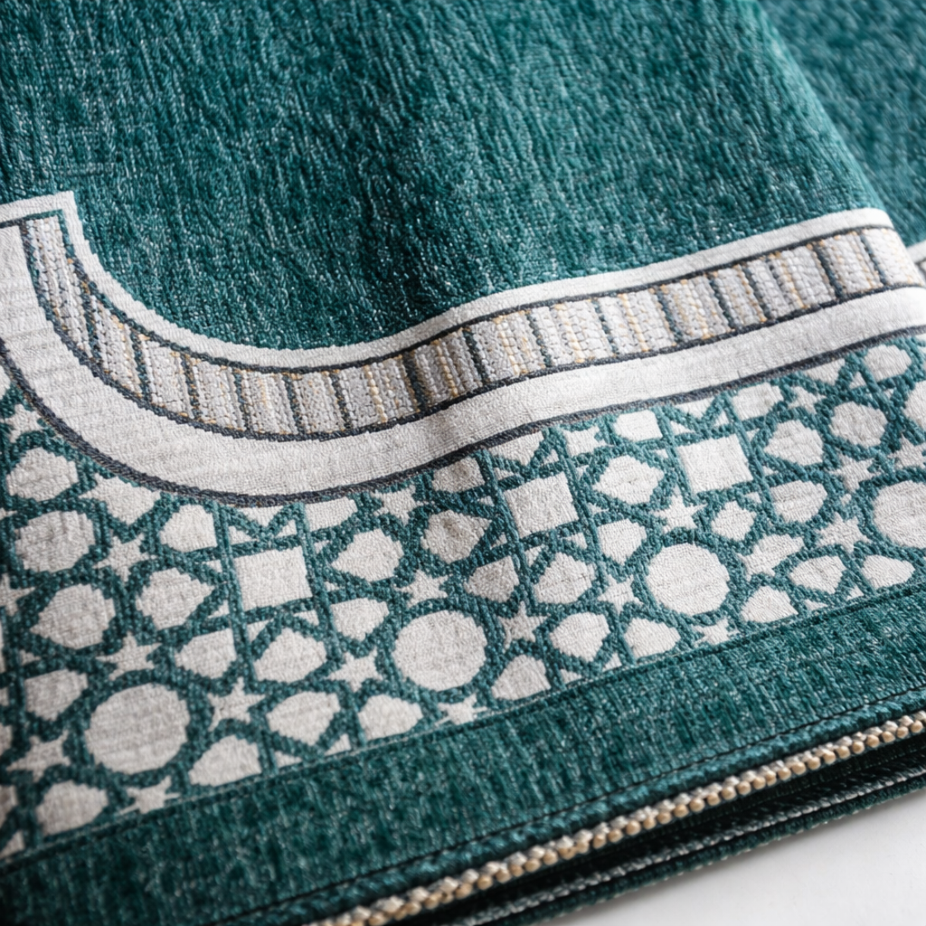 Gebedskleed & tasbih in luxe koker, gepersonaliseerd met naam.